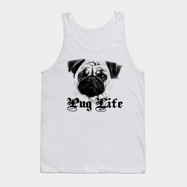 Pug Life Tank Top by MarinasingerDesigns